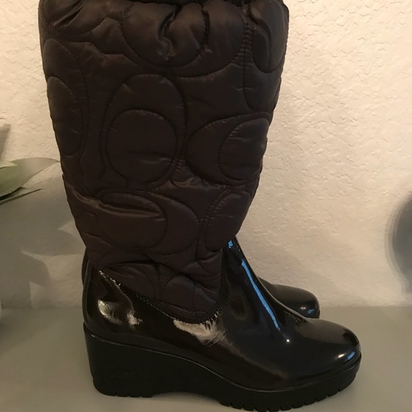 Never Been Worn Brown Coach Winter Boots - Picture 2 of 8